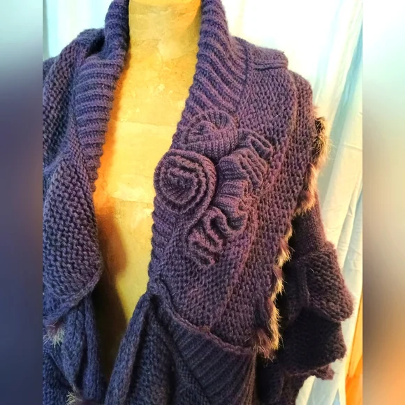 Pretty Angel Cashmere Blend Sweater In Oversized Large - Picture 3 of 11